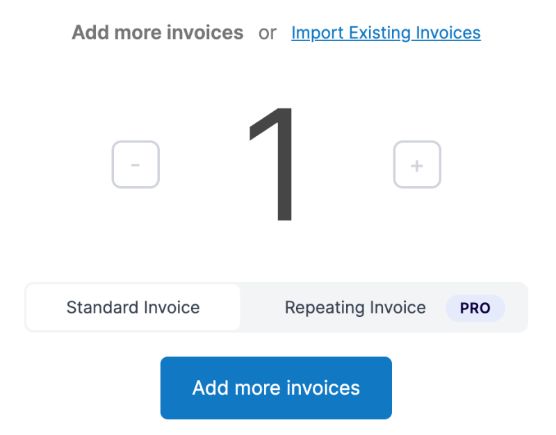 Add invoices