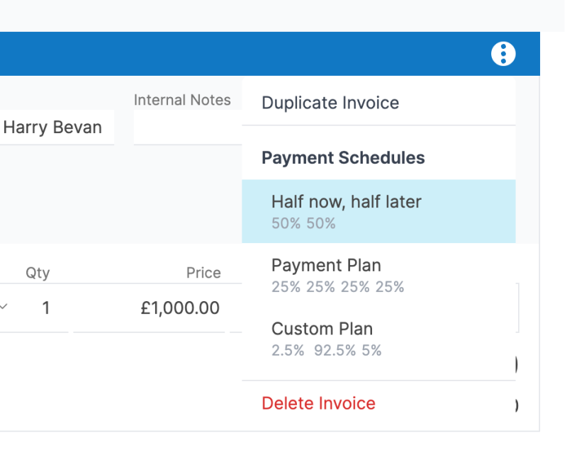 How to create split invoices in HubSpot | Invoice Stack