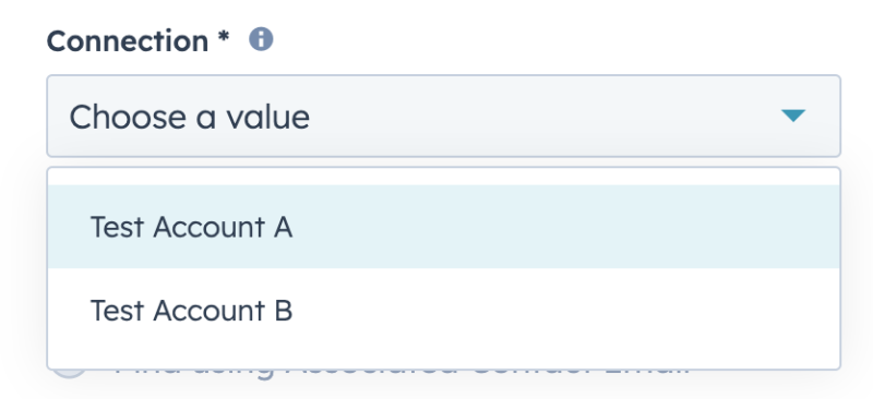 Workflow Action Connection