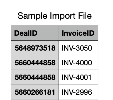 Sample Import File