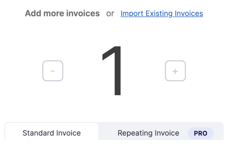 Import Existing Invoices