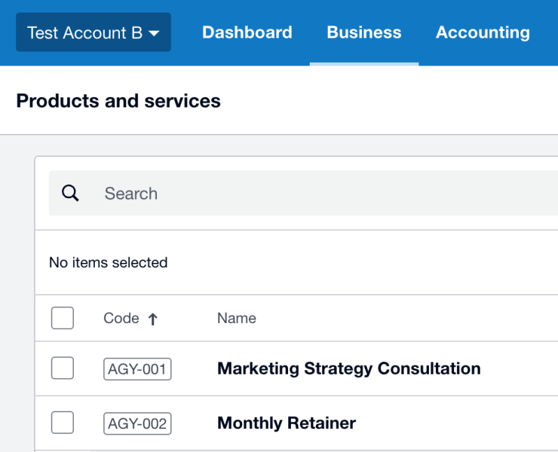Xero Product Section